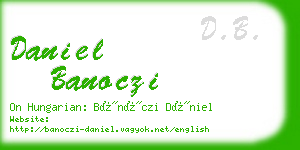 daniel banoczi business card